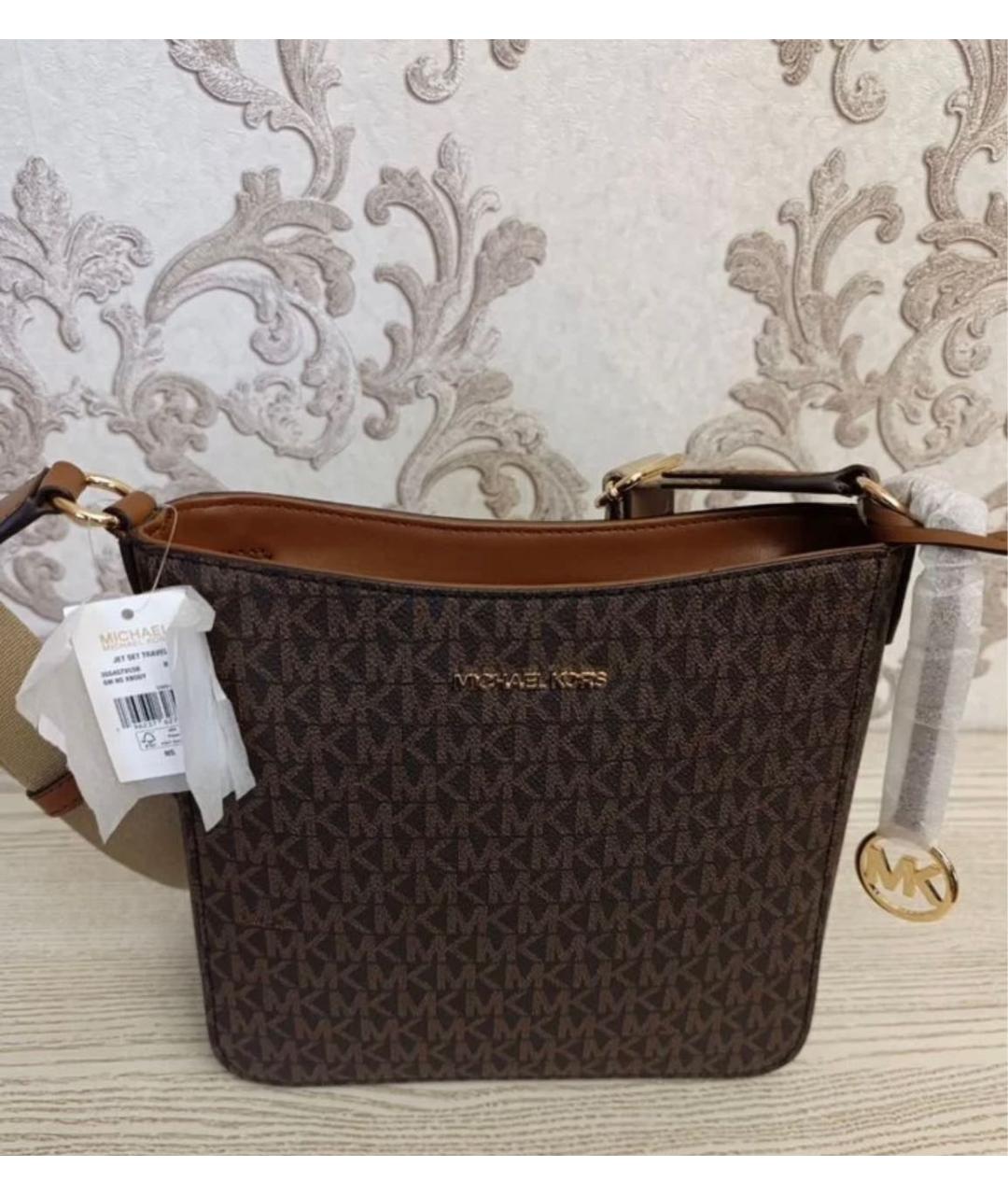 MICHAEL KORS Коричневая сумка через плечо, фото 4