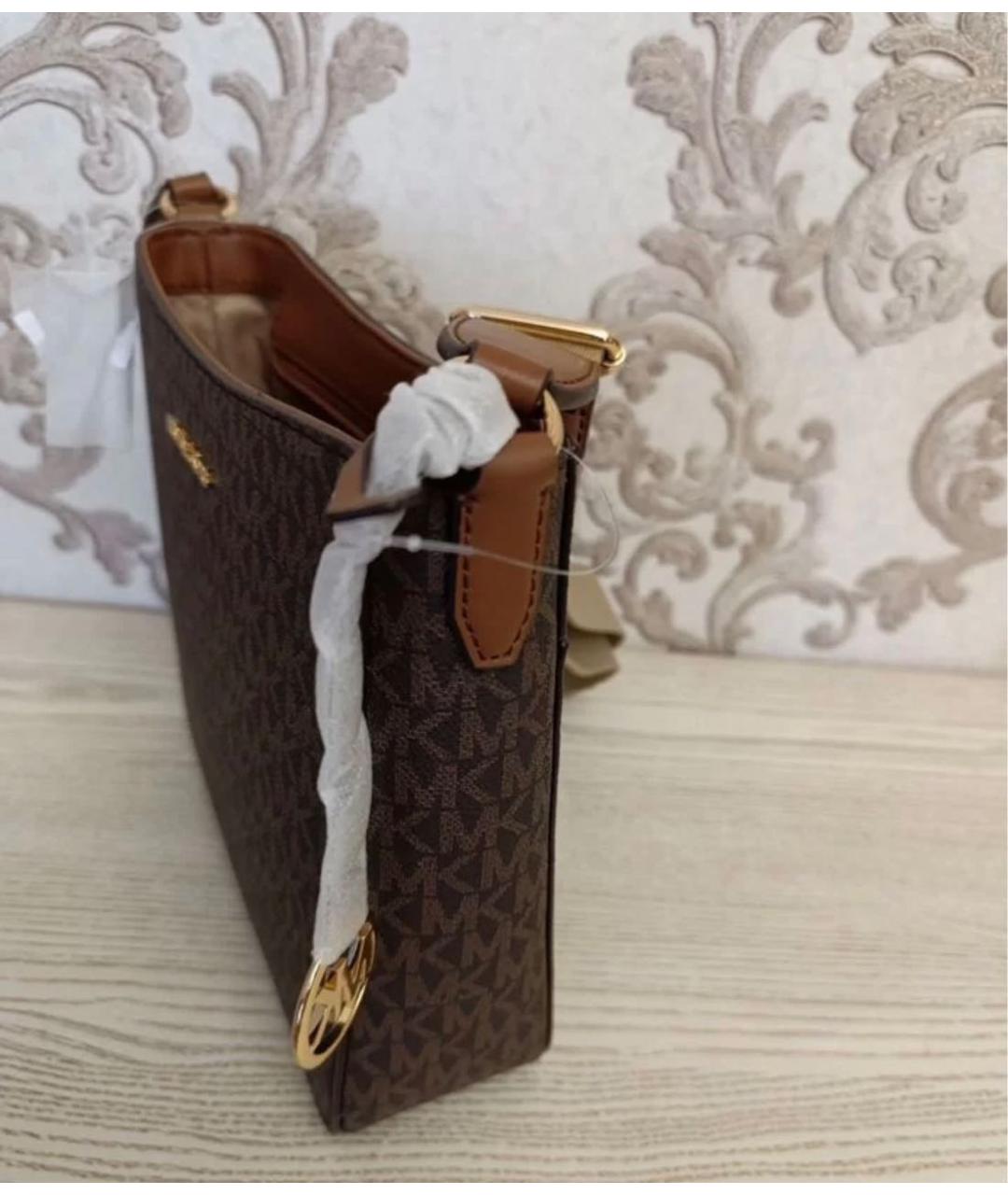 MICHAEL KORS Коричневая сумка через плечо, фото 3