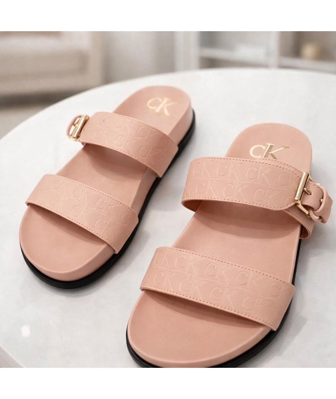 CALVIN KLEIN Розовые шлепанцы, фото 2