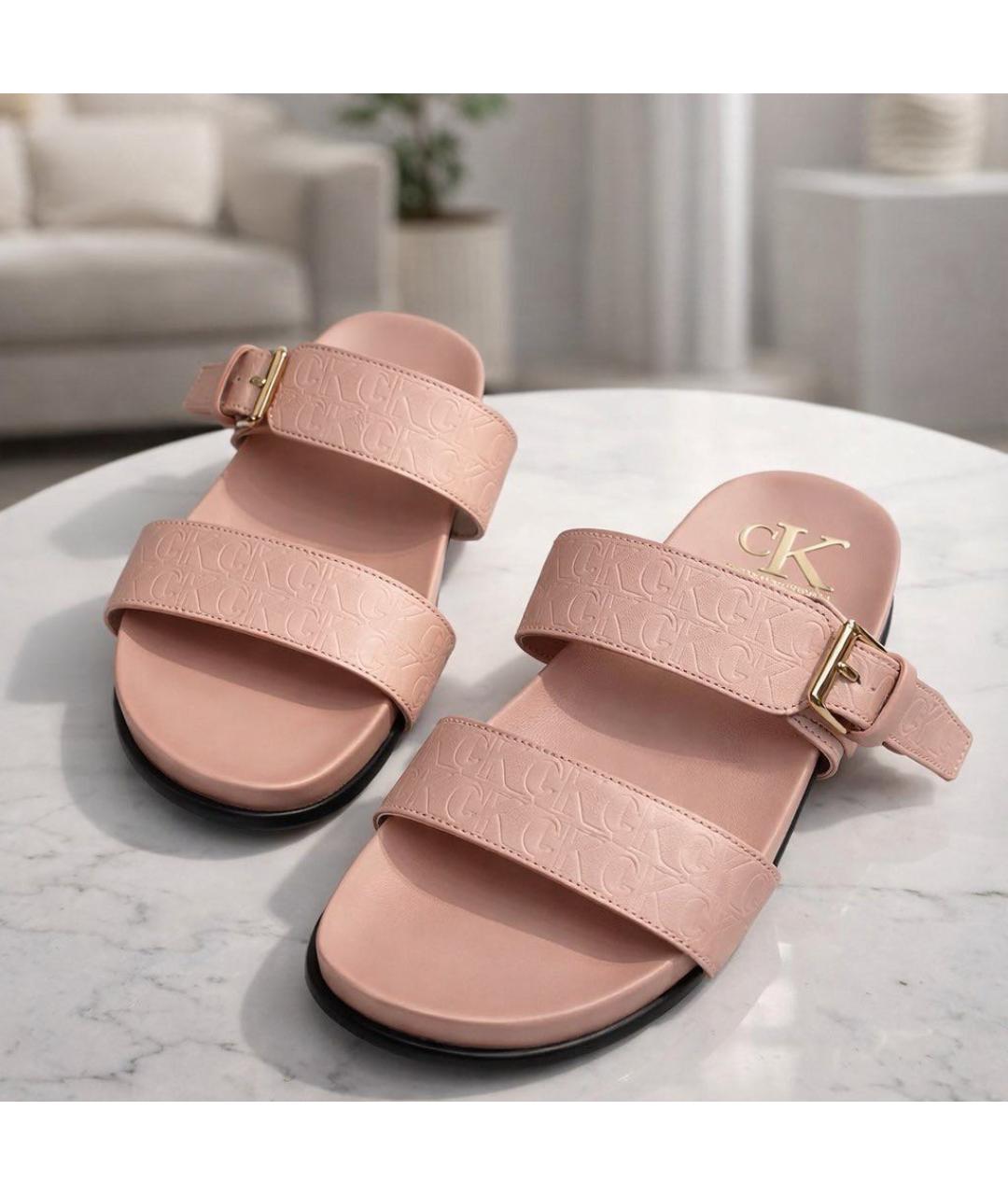 CALVIN KLEIN Розовые шлепанцы, фото 5