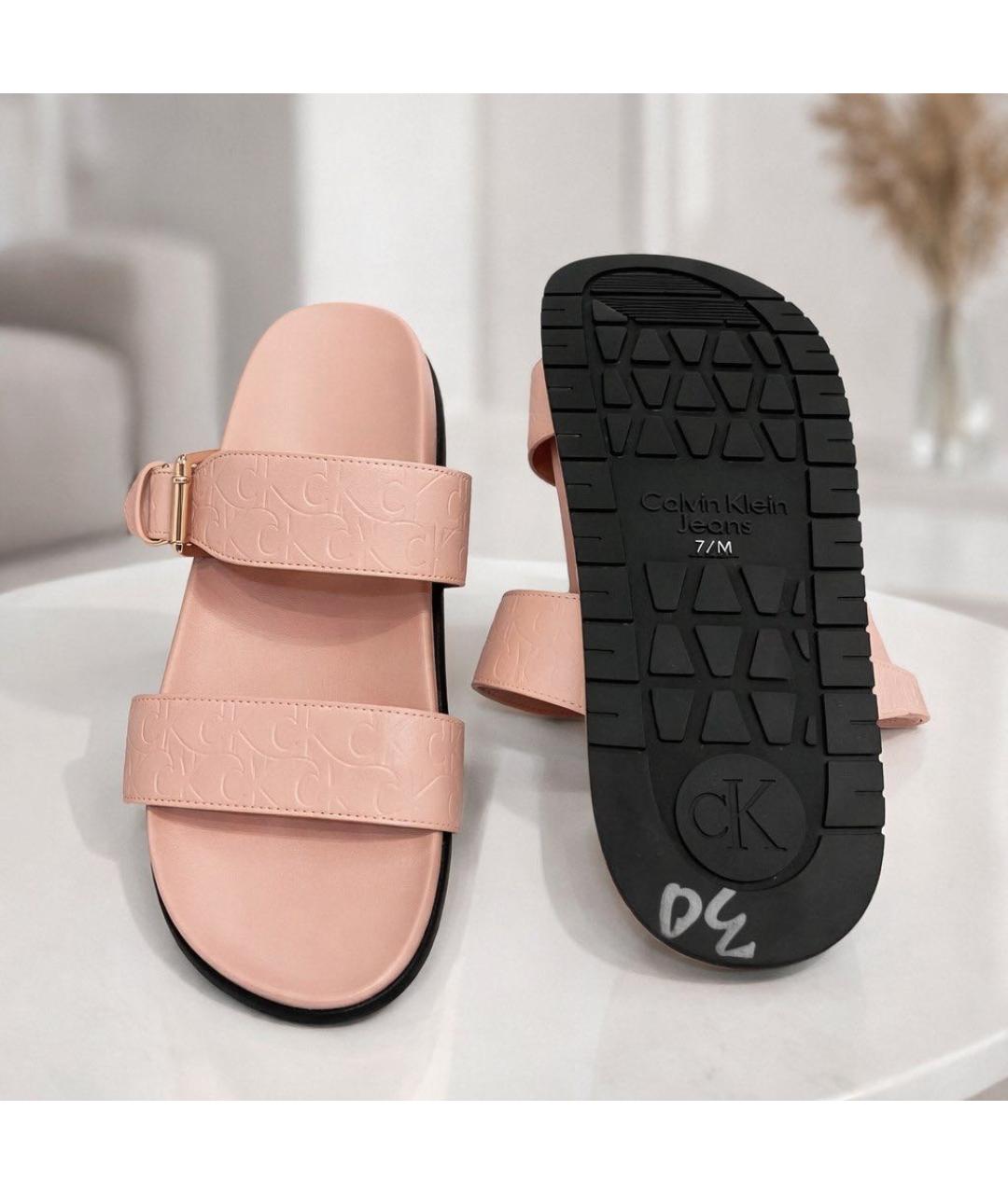 CALVIN KLEIN Розовые шлепанцы, фото 4