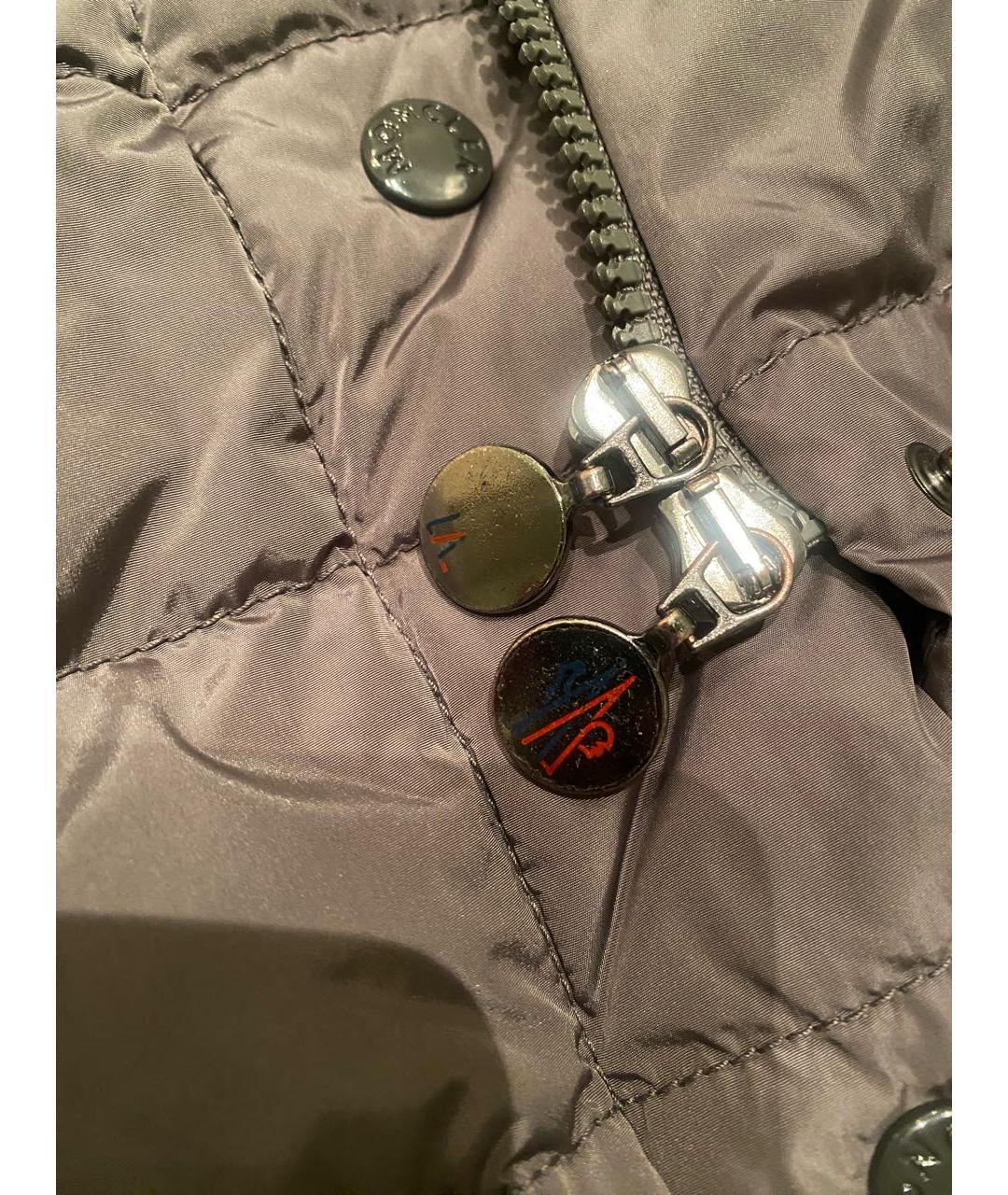 MONCLER Серый пуховик, фото 7