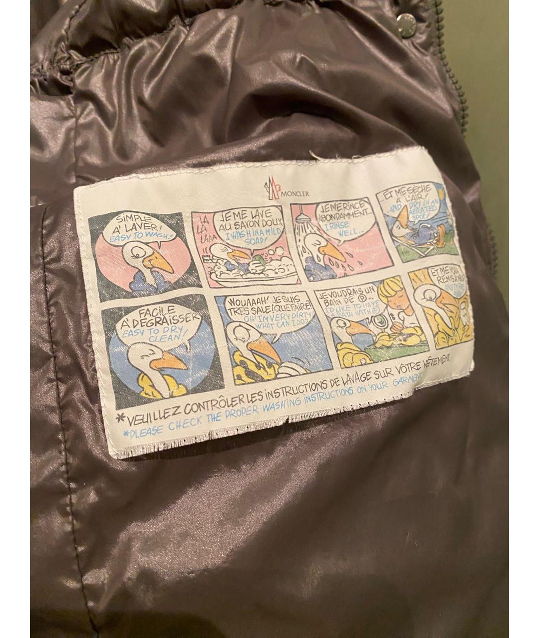 MONCLER Серый пуховик, фото 8