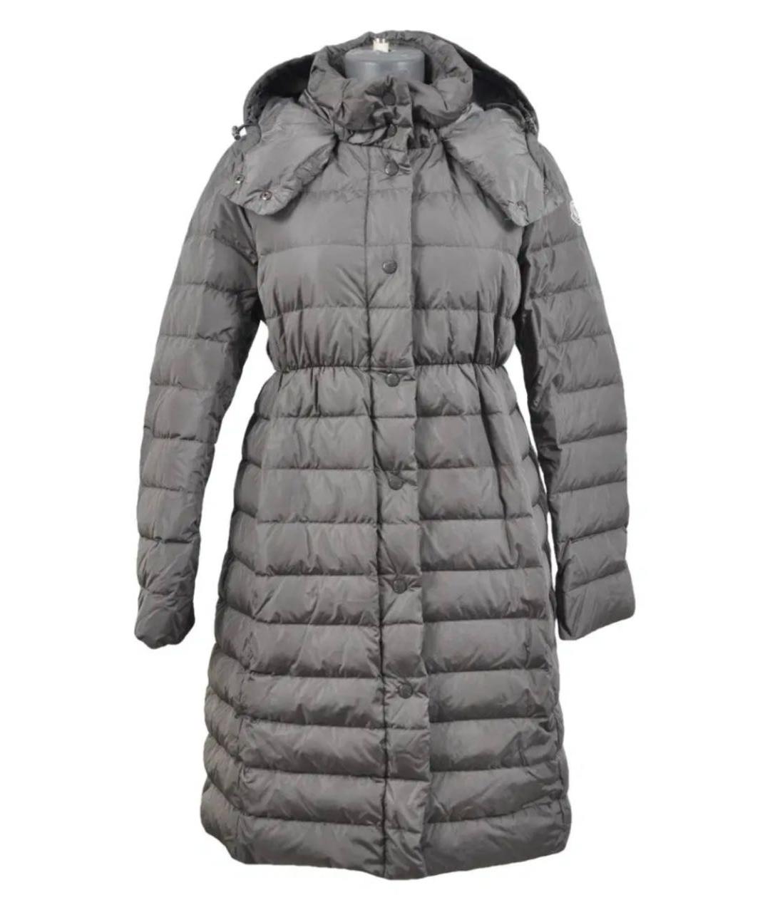 MONCLER Серый пуховик, фото 9