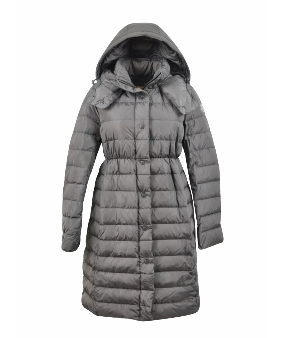 MONCLER Серый пуховик, фото 1