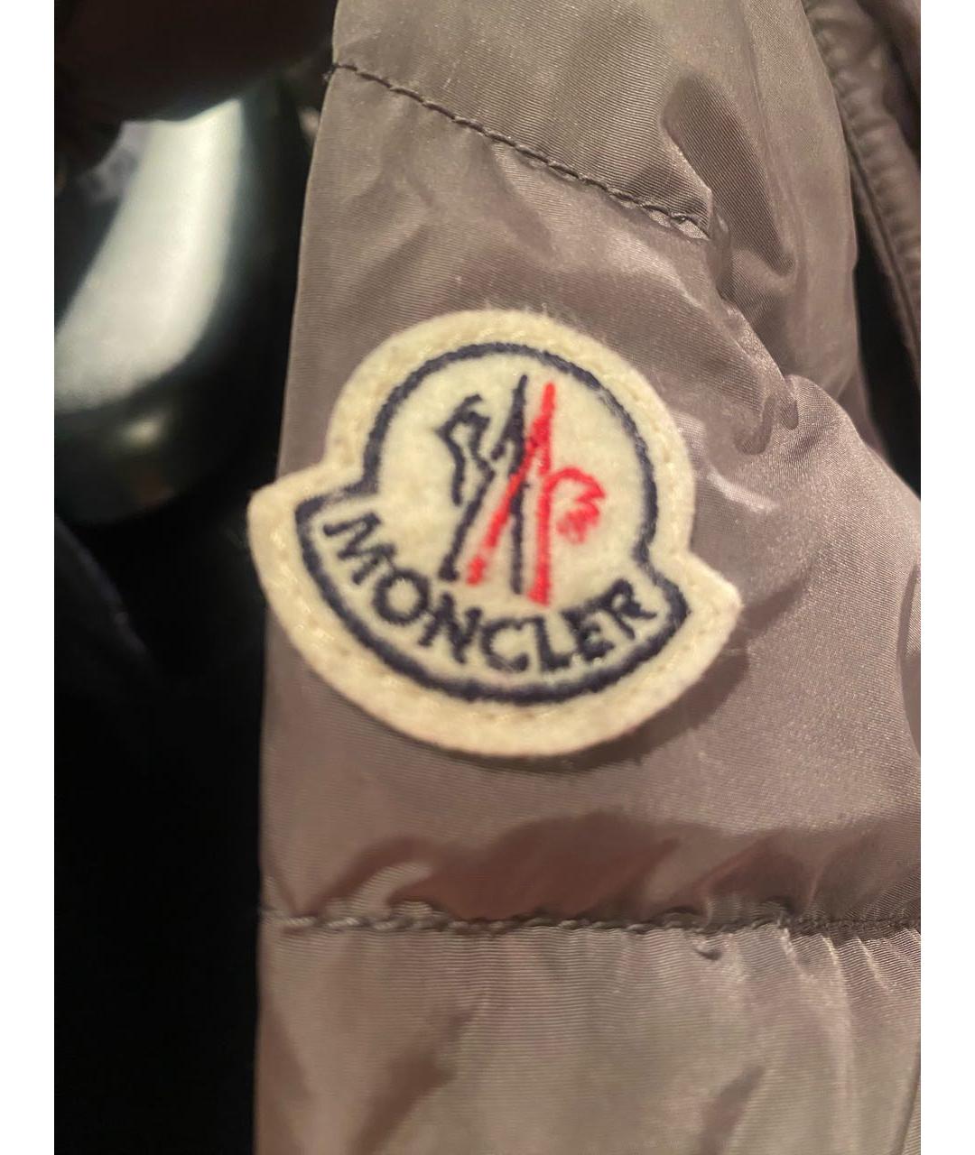 MONCLER Серый пуховик, фото 6