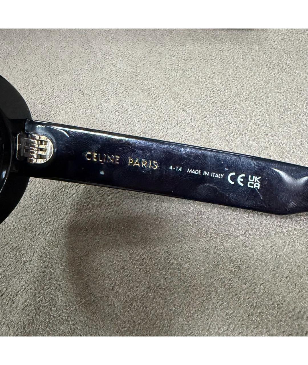 CELINE Черные пластиковые солнцезащитные очки, фото 4