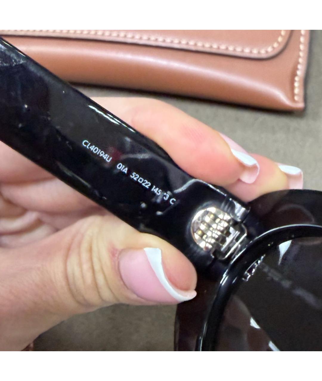 CELINE Черные пластиковые солнцезащитные очки, фото 5