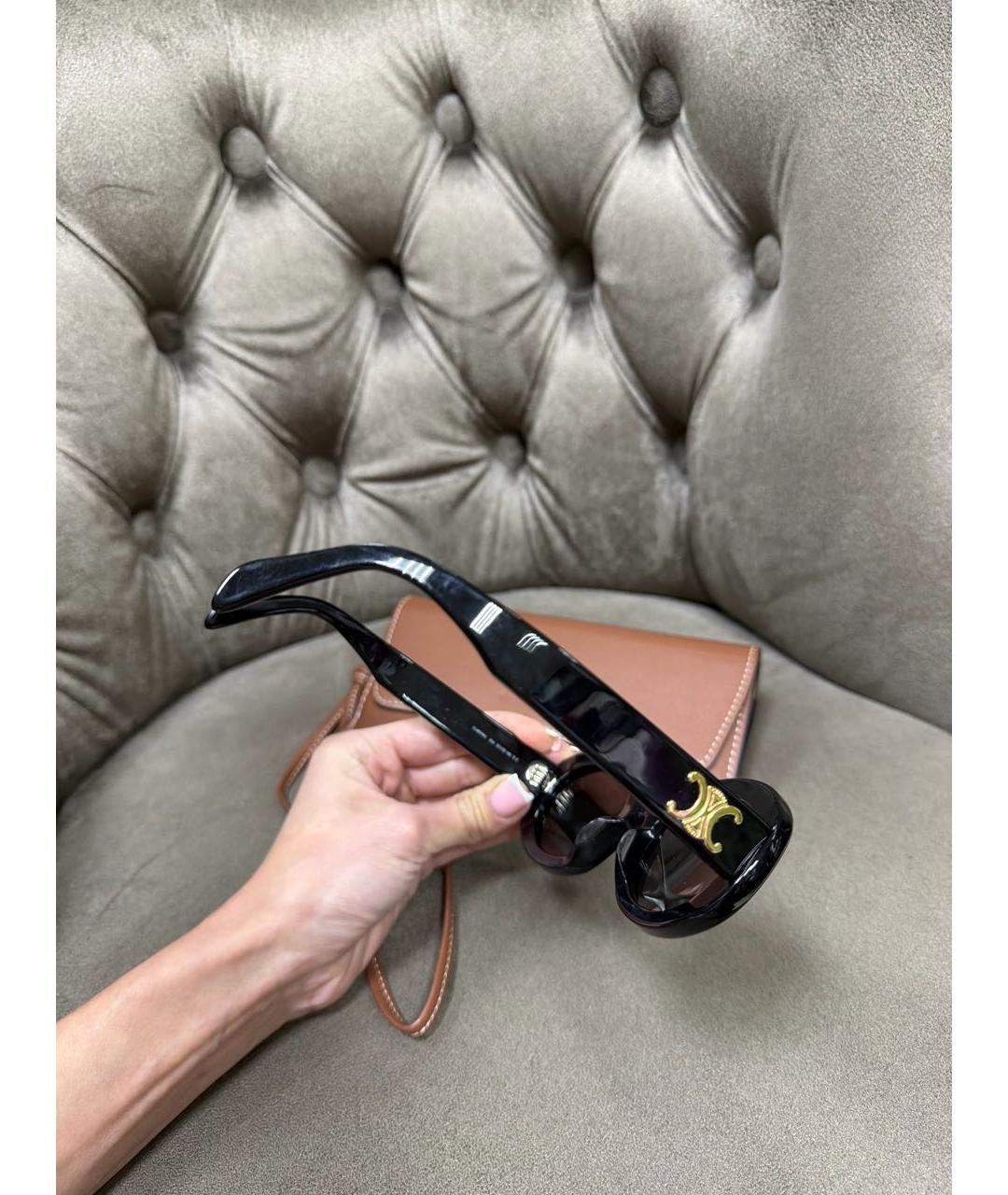 CELINE Черные пластиковые солнцезащитные очки, фото 6