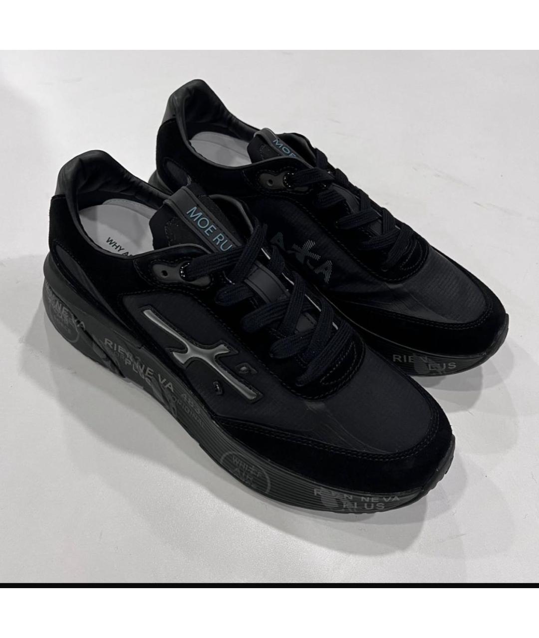 PREMIATA Черные текстильные кроссовки, фото 5