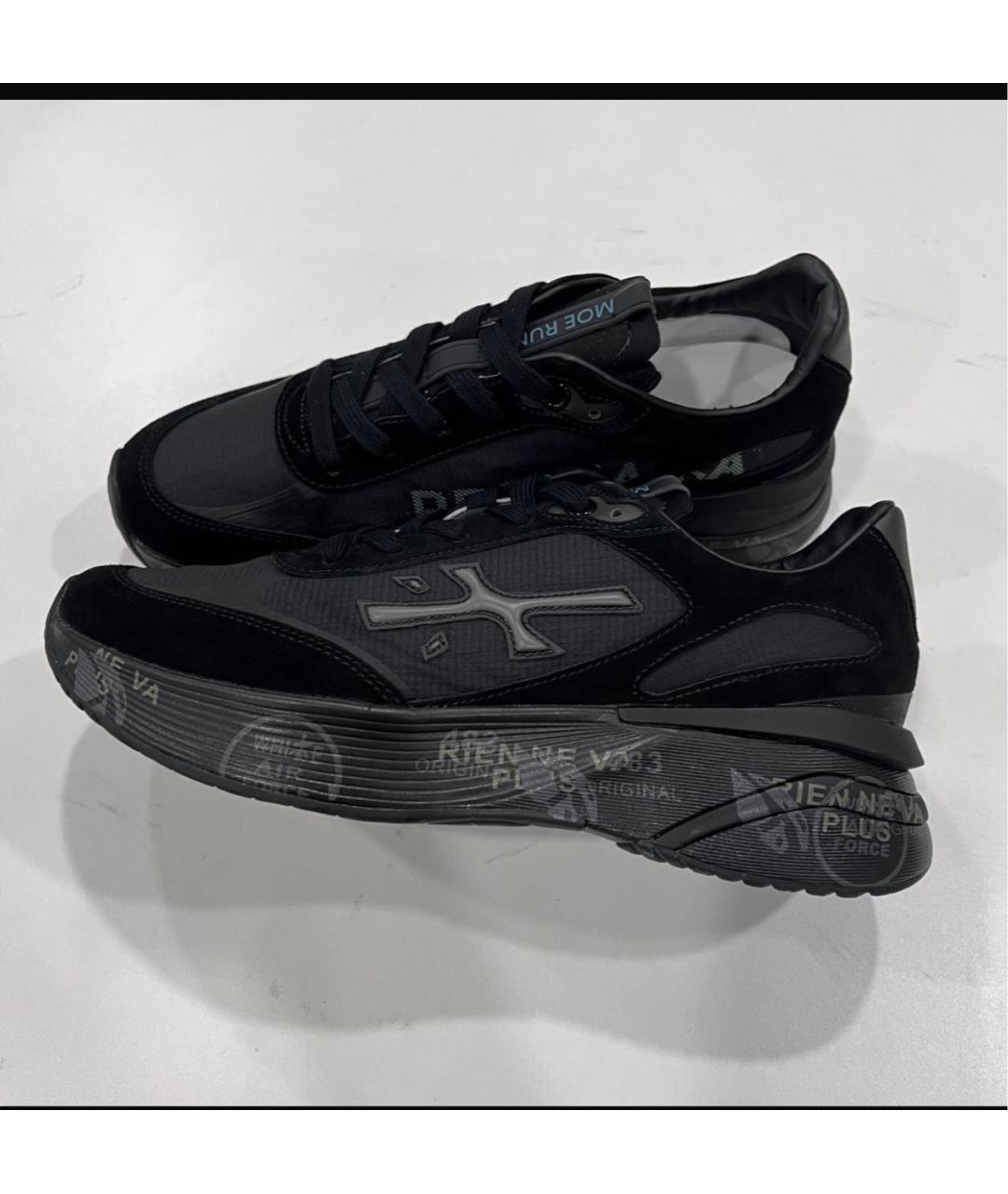 PREMIATA Черные текстильные кроссовки, фото 2