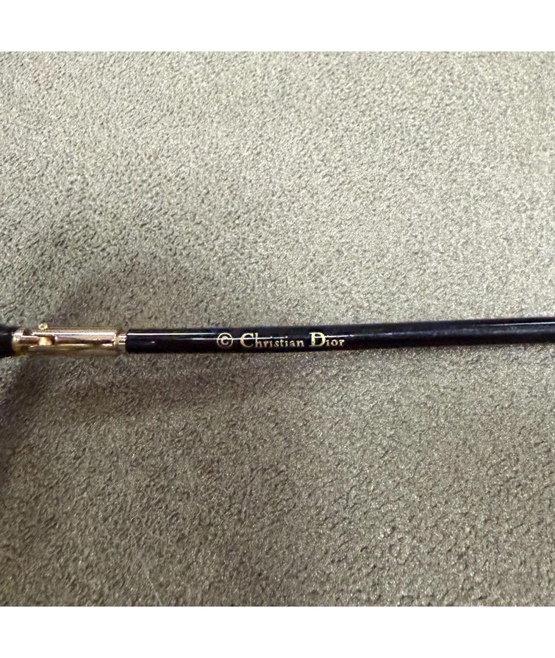 CHRISTIAN DIOR Черные пластиковые солнцезащитные очки, фото 7