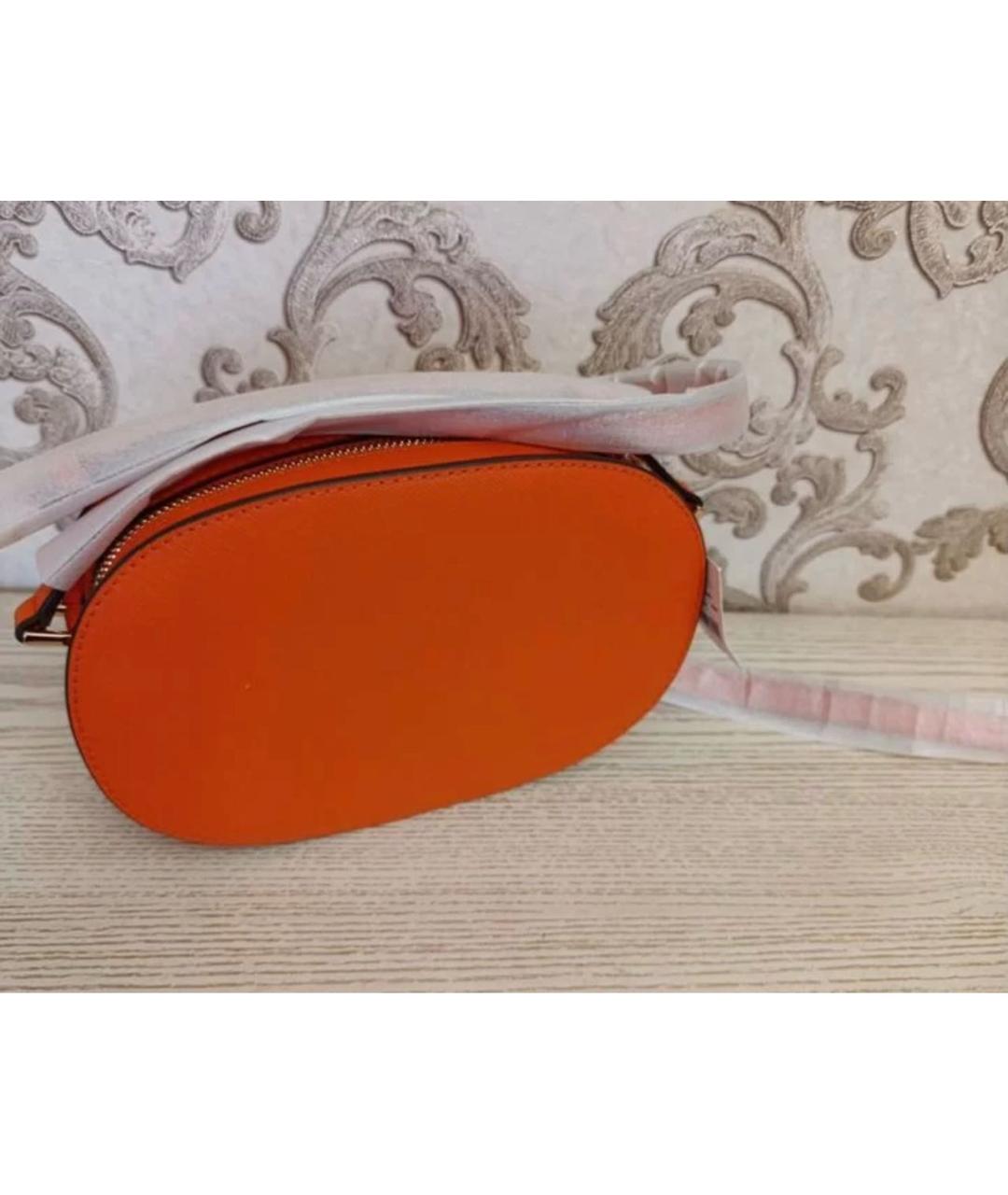 MICHAEL KORS Оранжевая кожаная сумка через плечо, фото 3