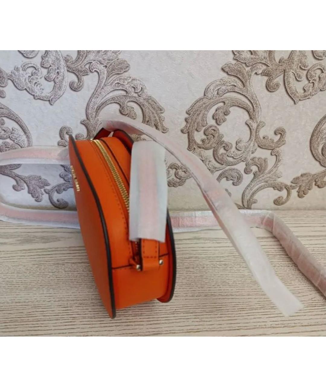 MICHAEL KORS Оранжевая кожаная сумка через плечо, фото 2