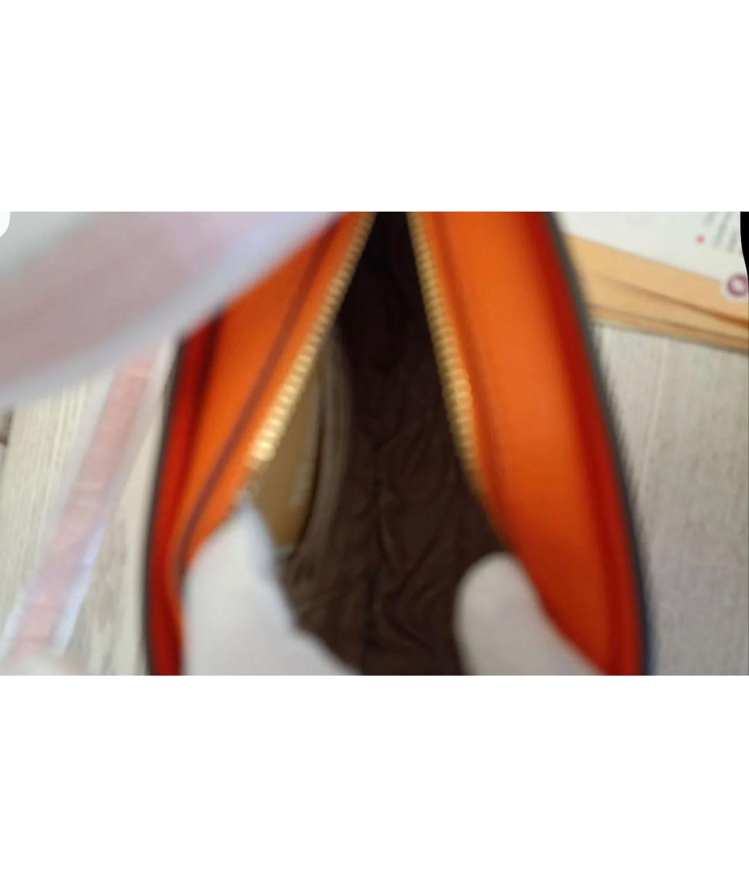 MICHAEL KORS Оранжевая кожаная сумка через плечо, фото 4