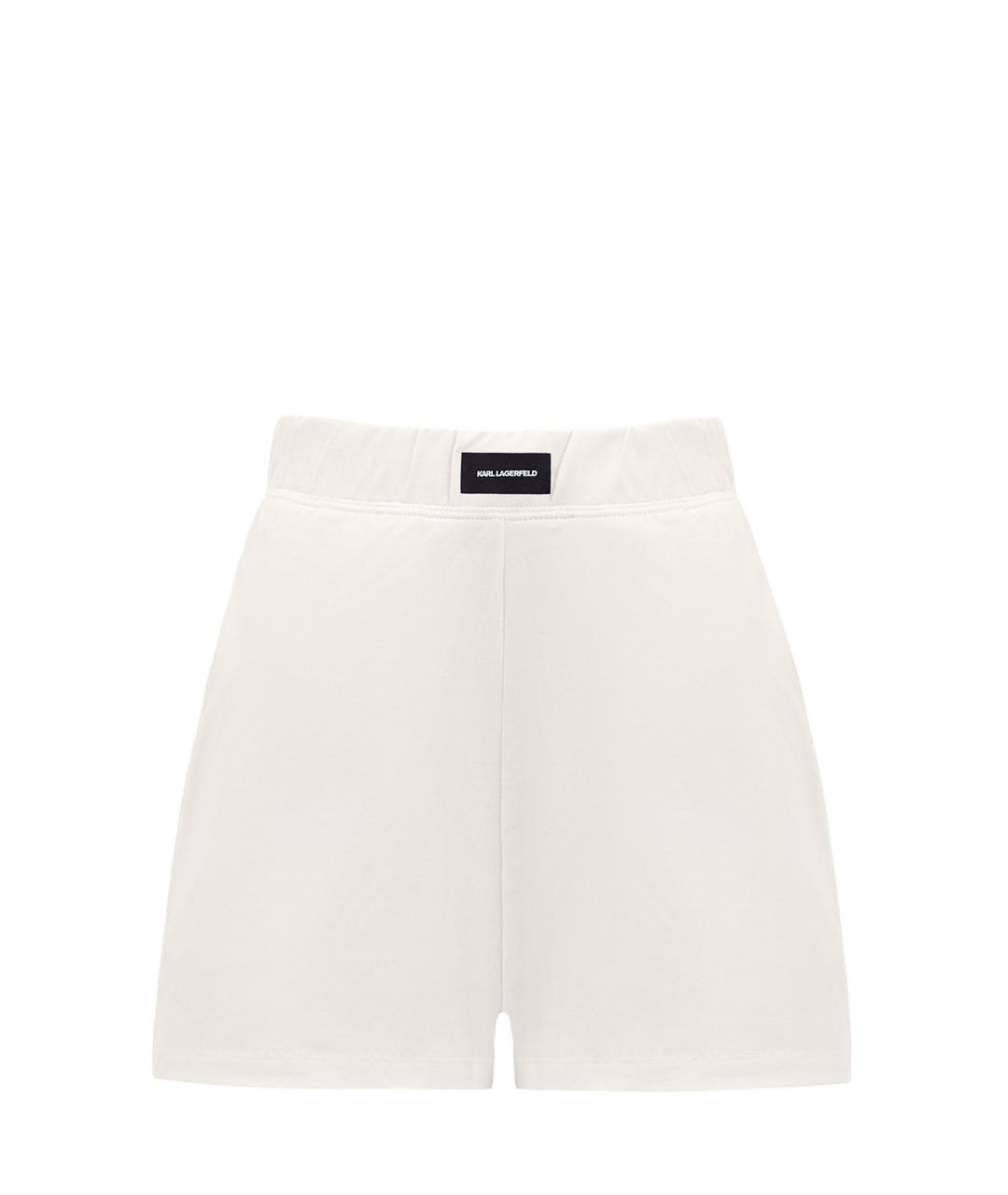 KARL LAGERFELD Бежевые хлопковые шорты, фото 1