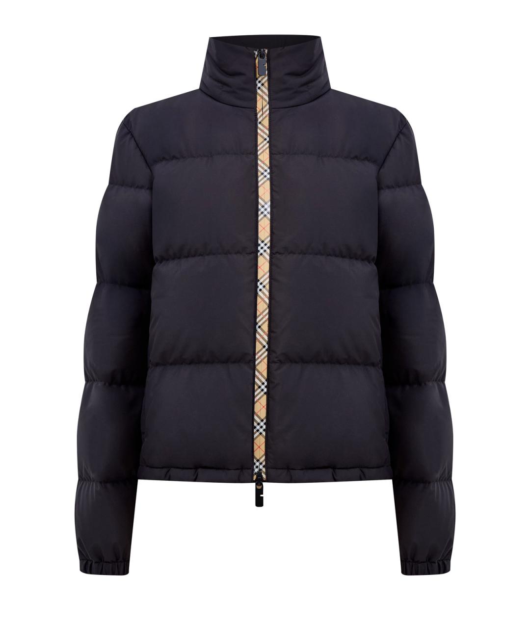 BURBERRY Черный полиэстеровый пуховик, фото 1
