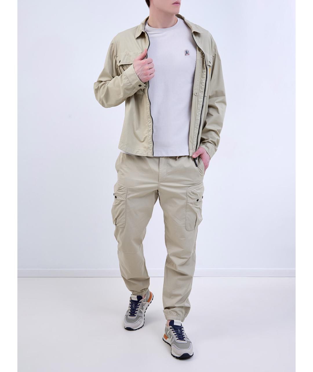 PARAJUMPERS Серая хлопковая футболка, фото 2