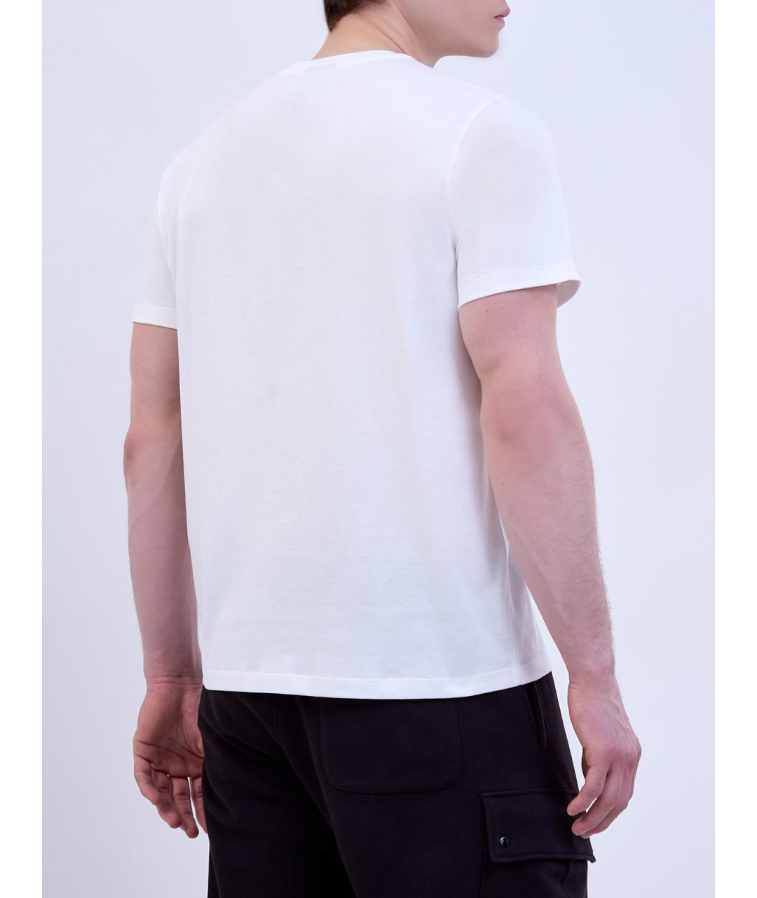 PARAJUMPERS Белая хлопковая футболка, фото 4