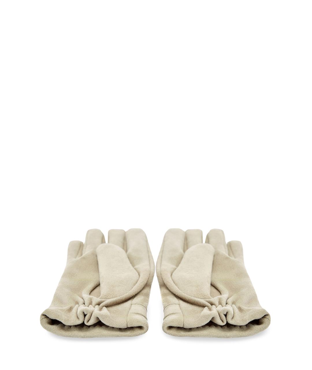 PESERICO Бежевые перчатки, фото 3