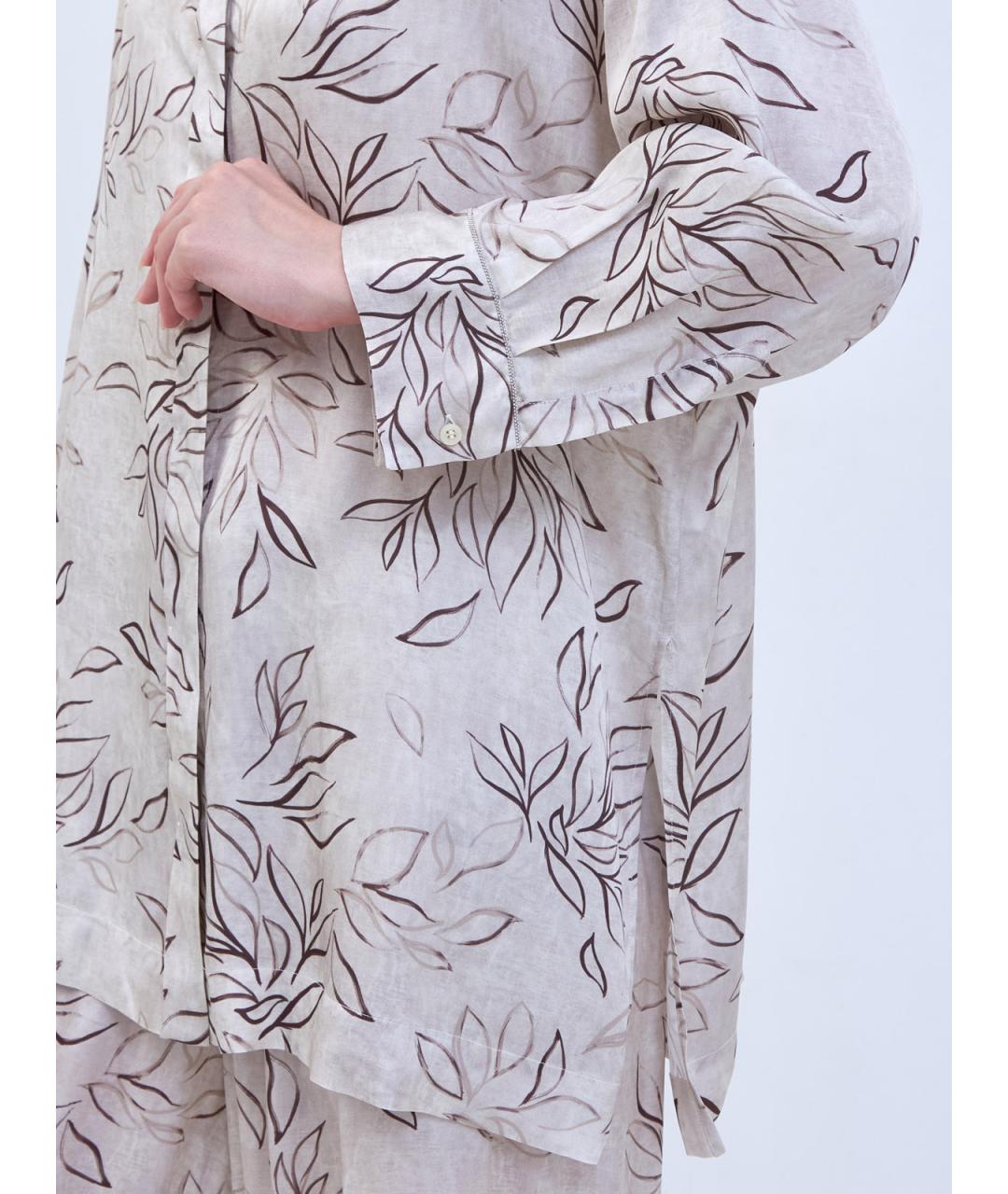 PESERICO Бежевая вискозная рубашка, фото 3