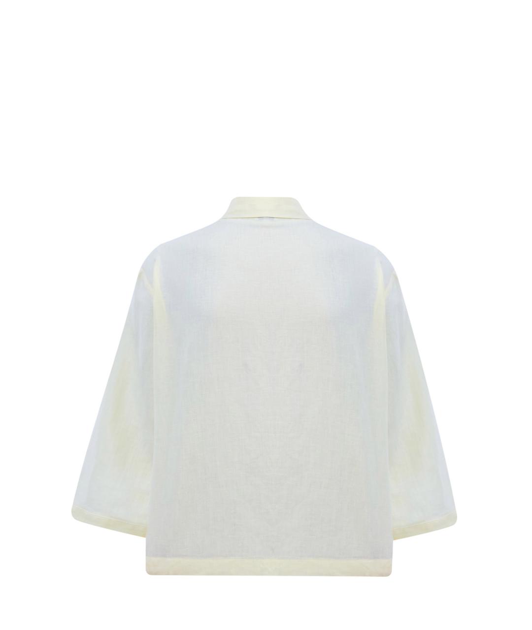 PESERICO Желтая льняная рубашка, фото 2