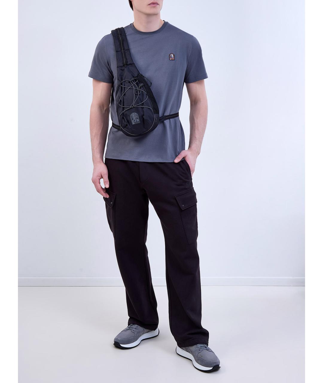 PARAJUMPERS Серая хлопковая футболка, фото 2