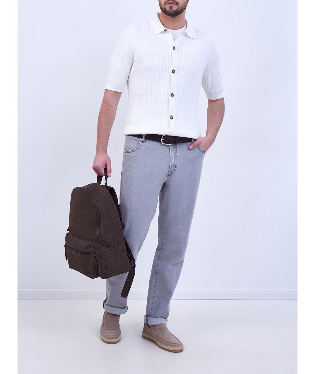 PESERICO Белый хлопковый кардиган, фото 2