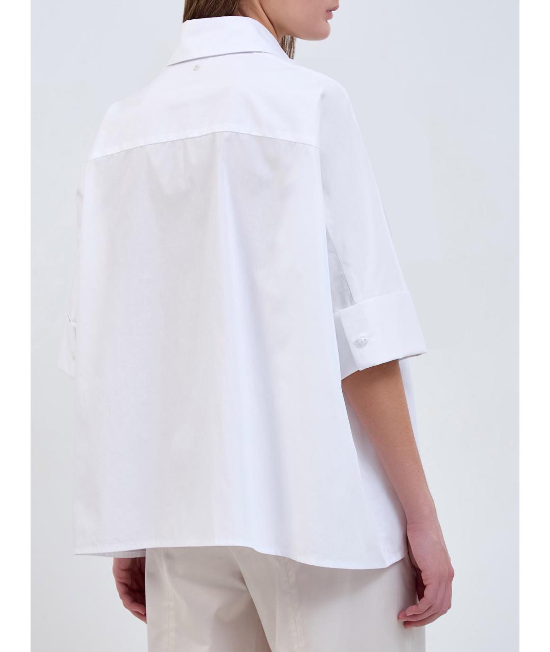 LORENA ANTONIAZZI Белая хлопковая рубашка, фото 4