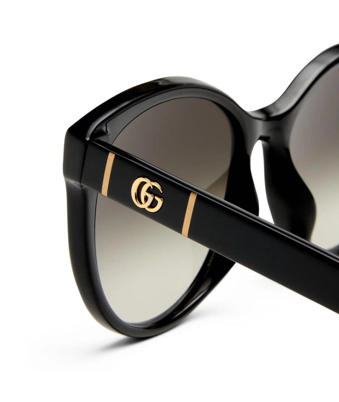 GUCCI Черные пластиковые солнцезащитные очки, фото 2