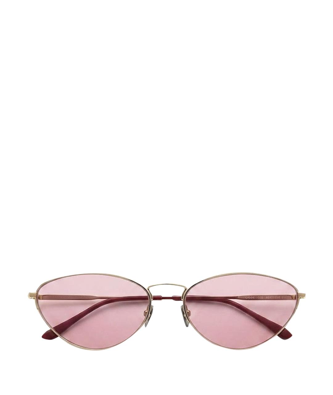 BOTTEGA VENETA Золотые металлические солнцезащитные очки, фото 1