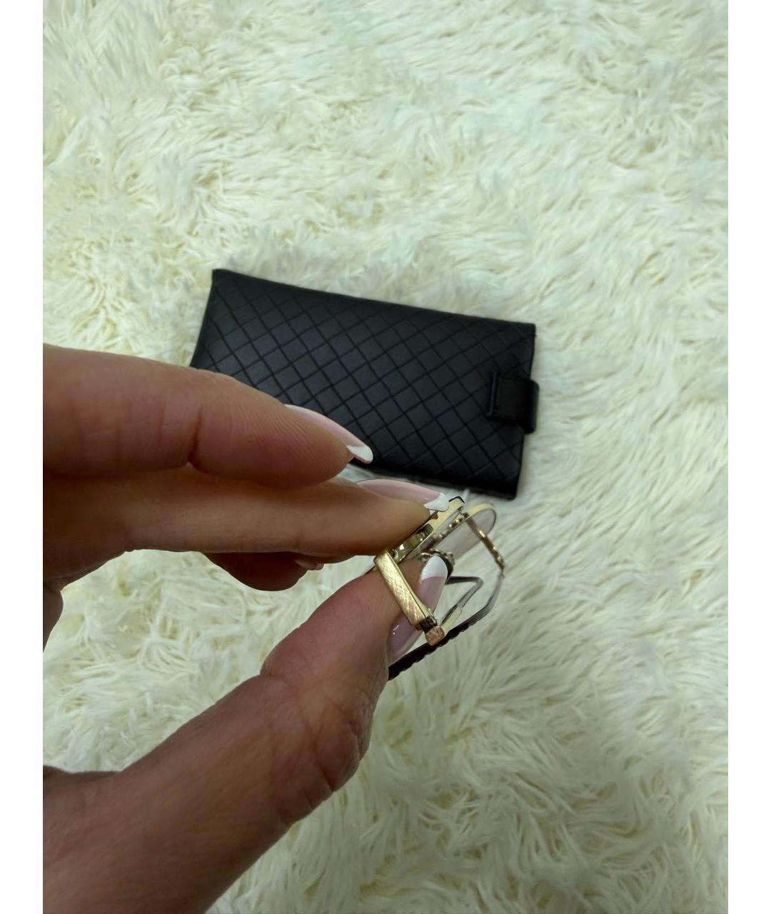 BOTTEGA VENETA Золотые металлические солнцезащитные очки, фото 2