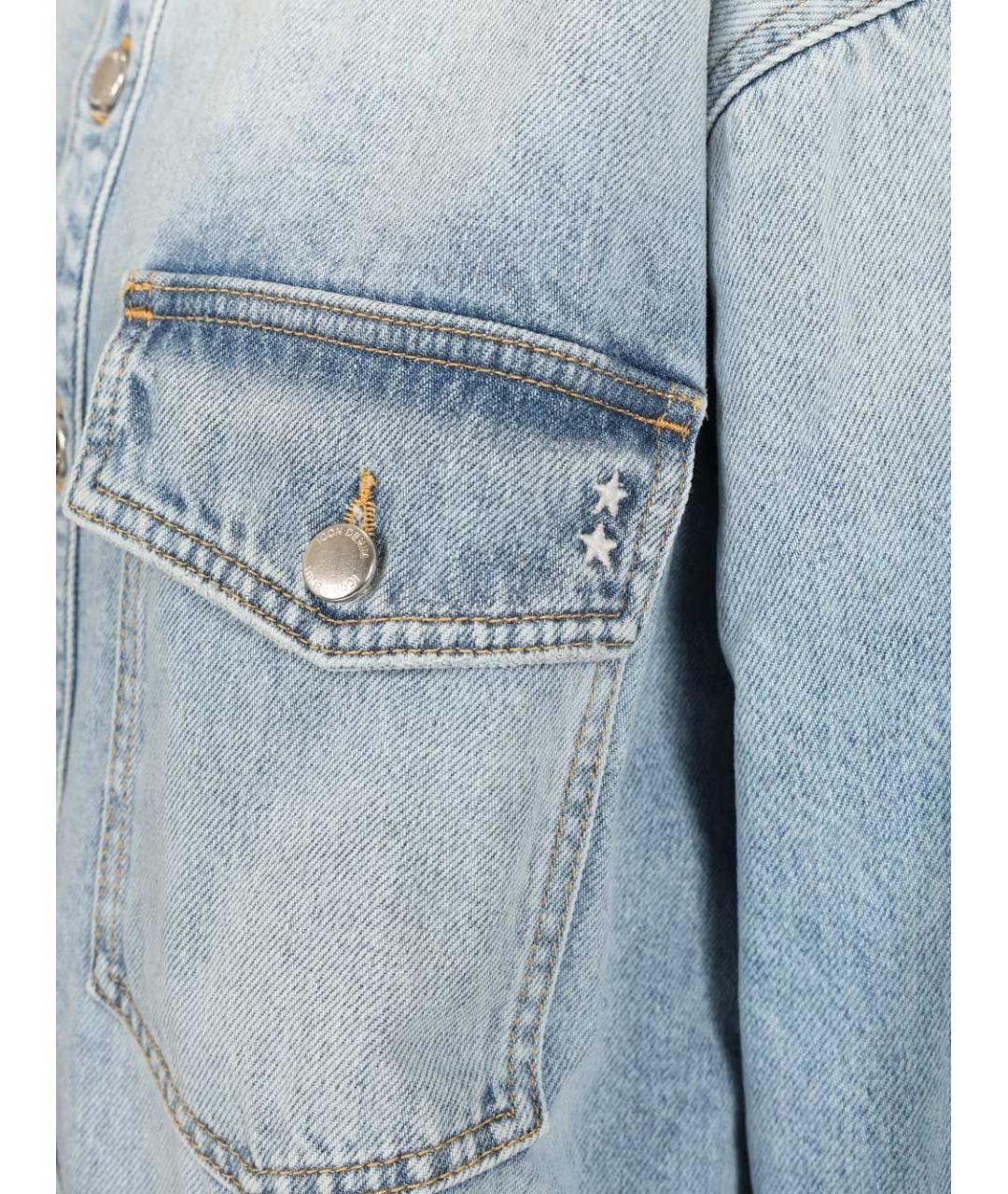 ICON DENIM Голубая хлопковая рубашка, фото 5