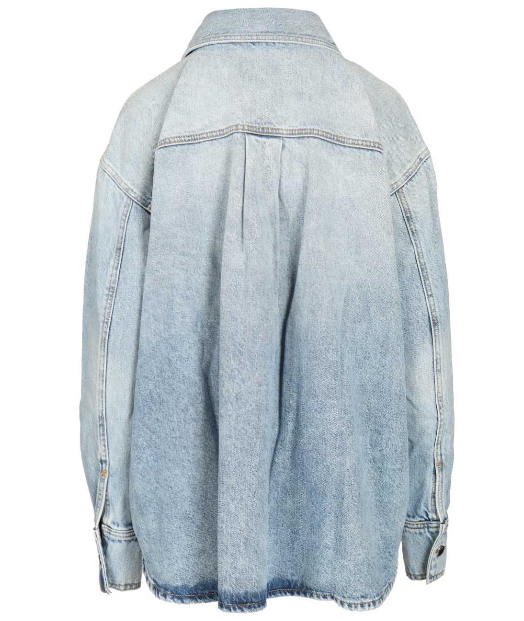 ICON DENIM Голубая хлопковая рубашка, фото 2