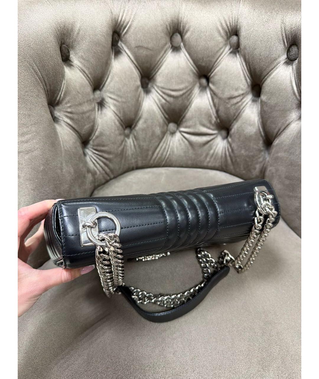 PRADA Черная кожаная сумка через плечо, фото 3