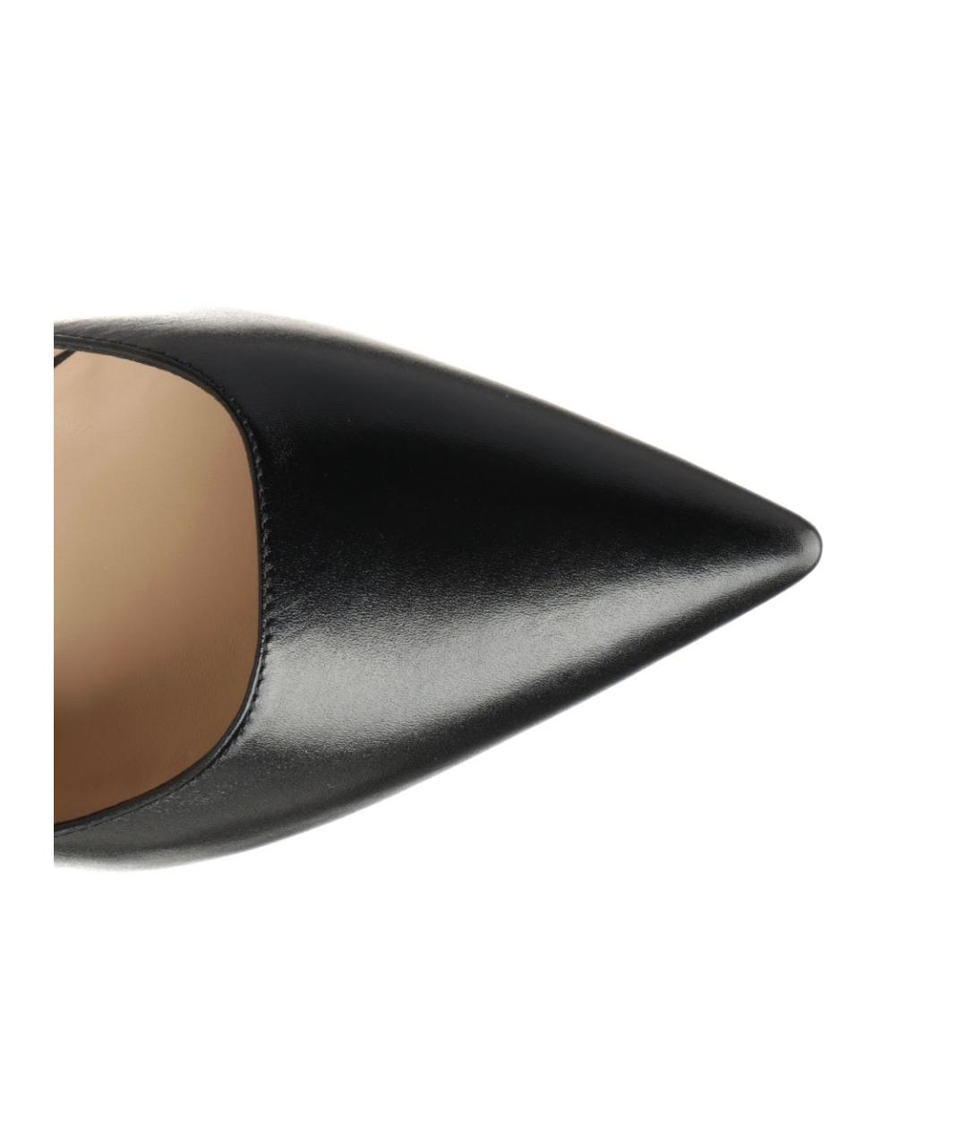 STUART WEITZMAN Черные кожаные туфли, фото 4