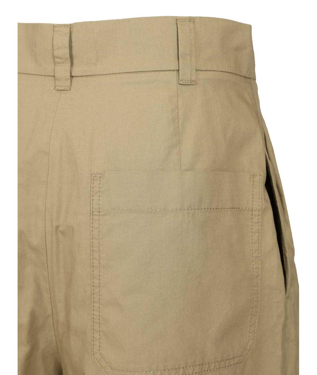 WEEKEND MAX MARA Бежевые хлопковые шорты, фото 6