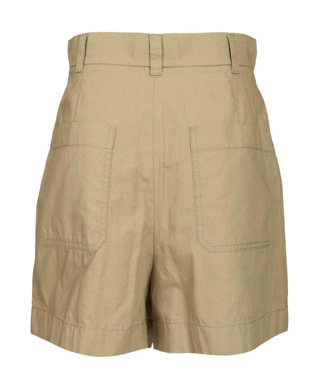 WEEKEND MAX MARA Бежевые хлопковые шорты, фото 2