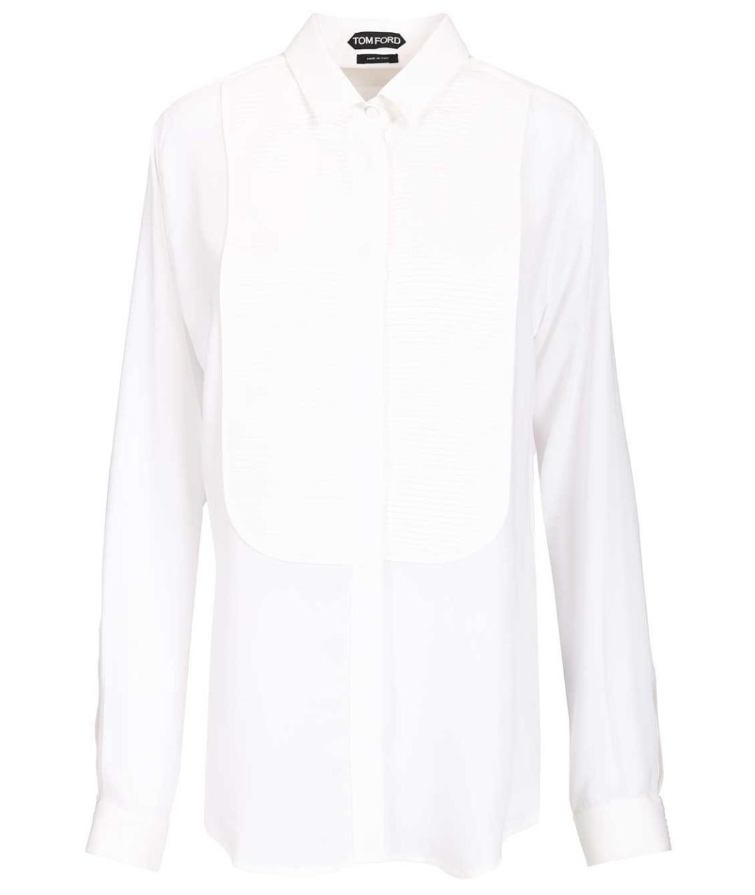 TOM FORD Белая шелковая рубашка, фото 1