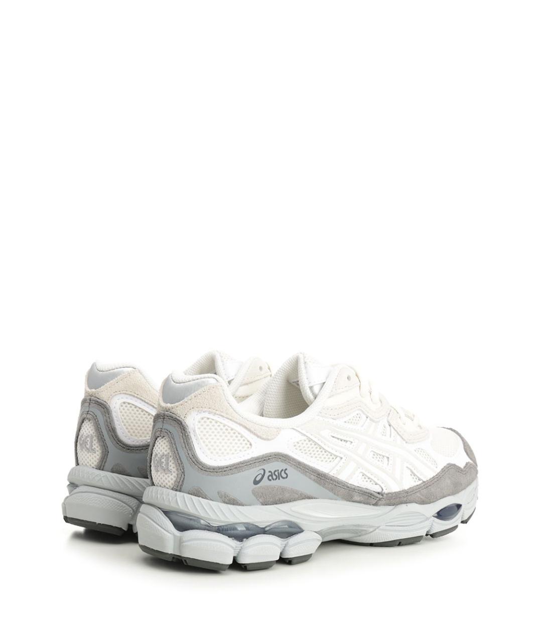 ASICS Белые замшевые низкие кроссовки / кеды, фото 3