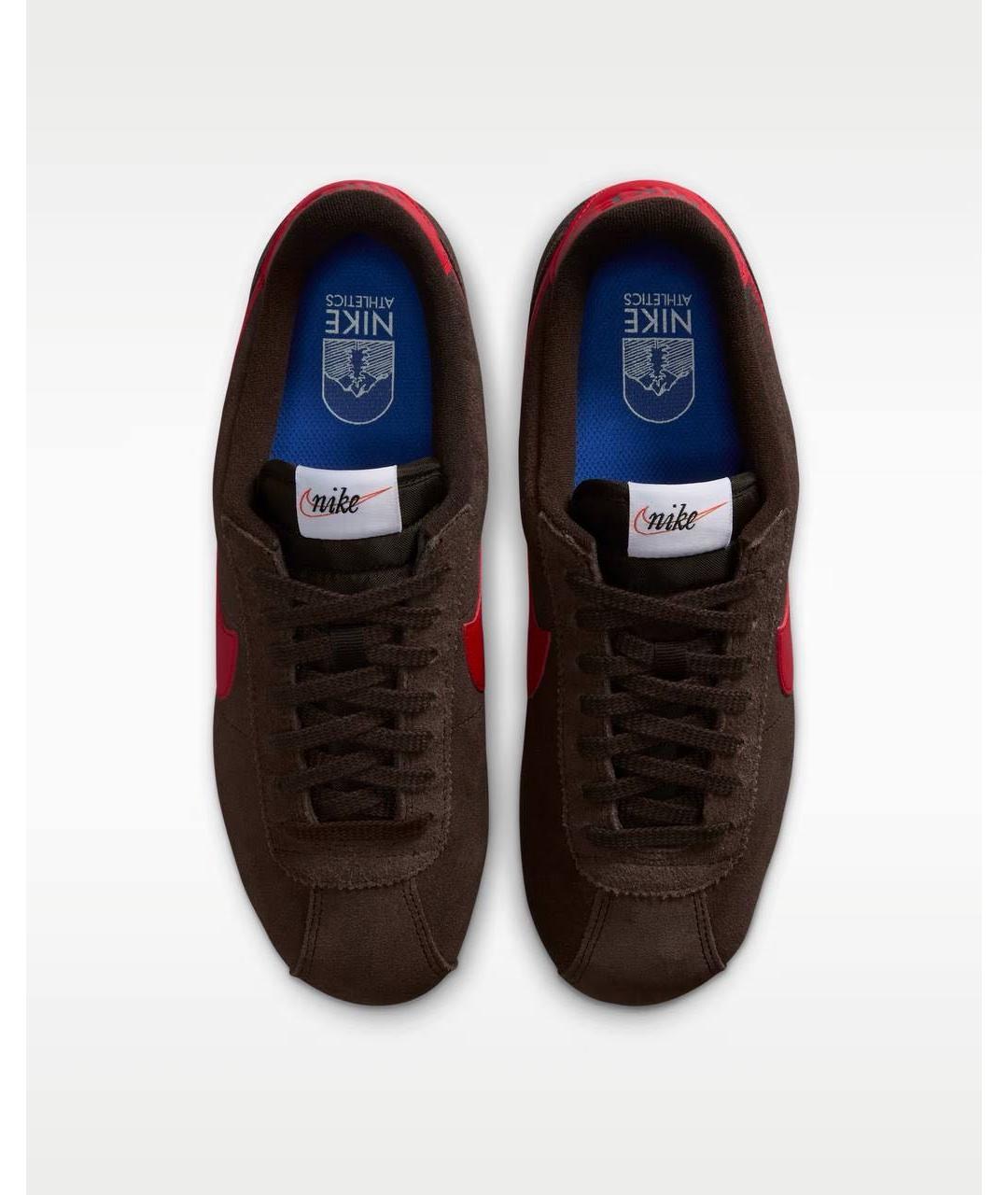 NIKE Коричневые замшевые кроссовки, фото 5