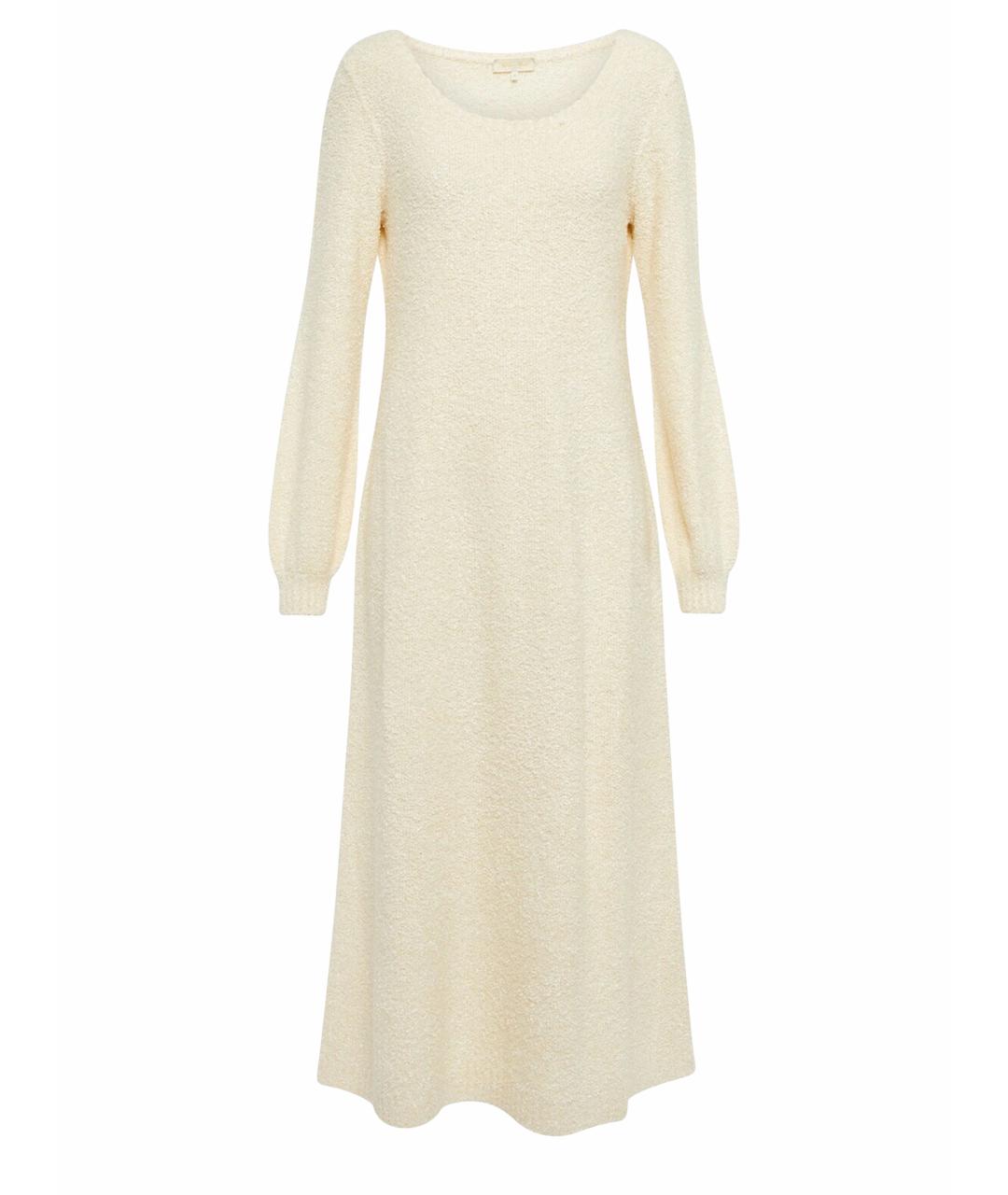 LORO PIANA Белое шелковое повседневное платье, фото 1