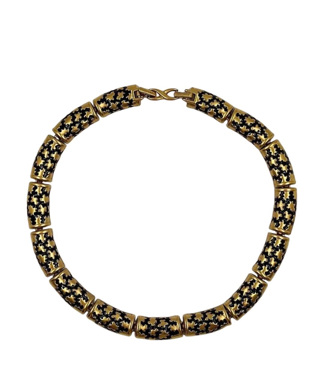 NINA RICCI Золотое позолоченное колье, фото 1