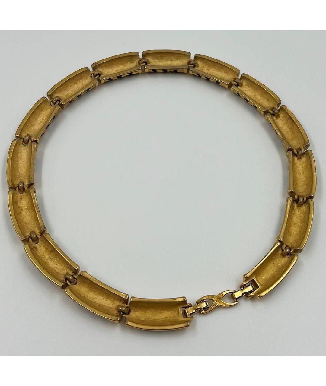 NINA RICCI Золотое позолоченное колье, фото 4