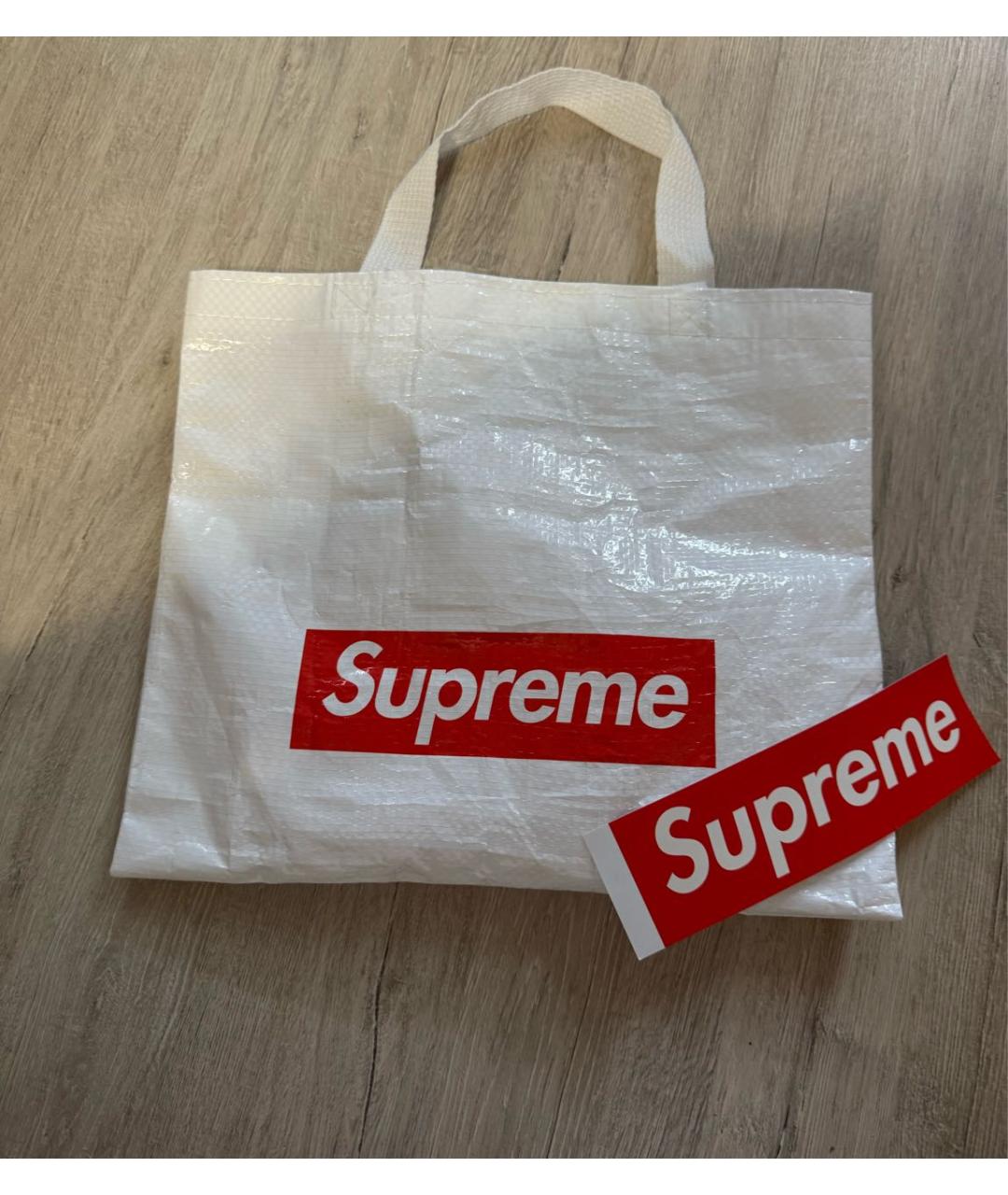 SUPREME Черная хлопковая футболка, фото 3