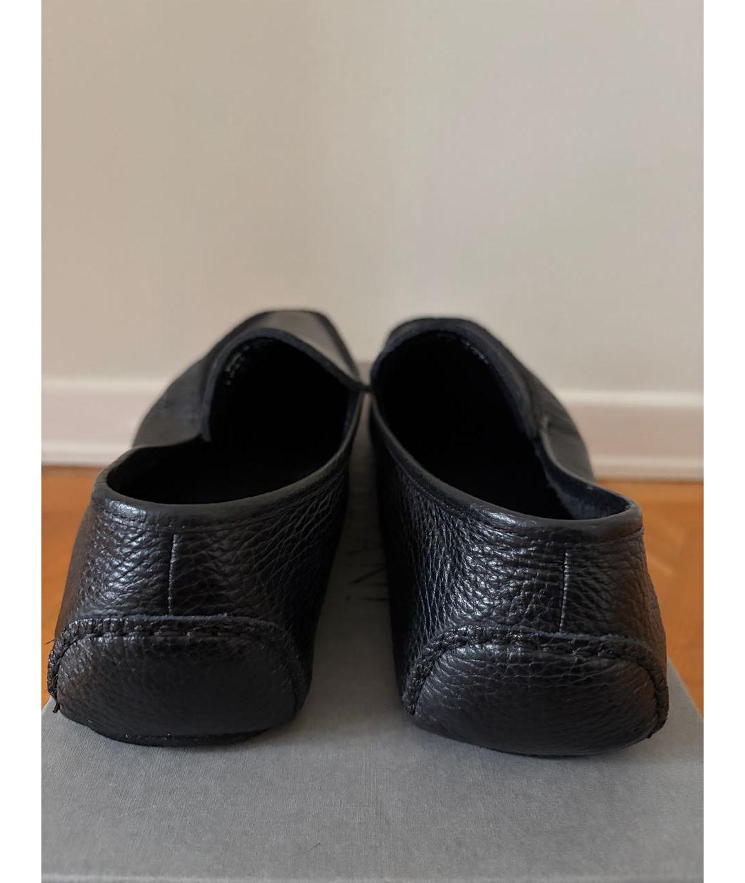 CORNELIANI Черные кожаные мокасины, фото 4