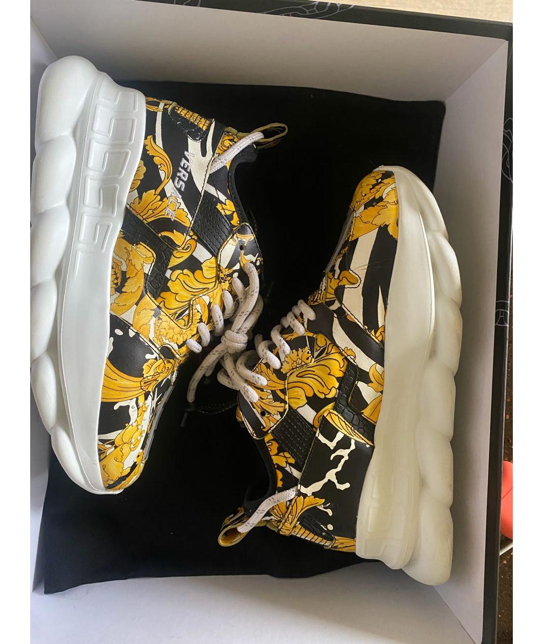 VERSACE Мульти текстильные кроссовки, фото 3