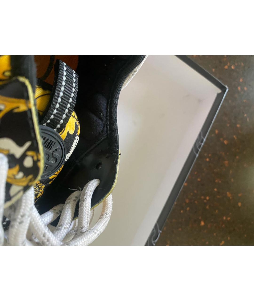 VERSACE Мульти текстильные кроссовки, фото 5