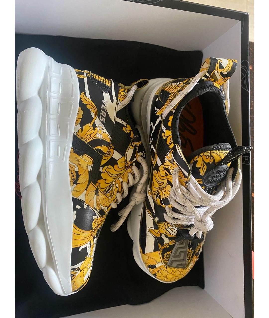 VERSACE Мульти текстильные кроссовки, фото 2