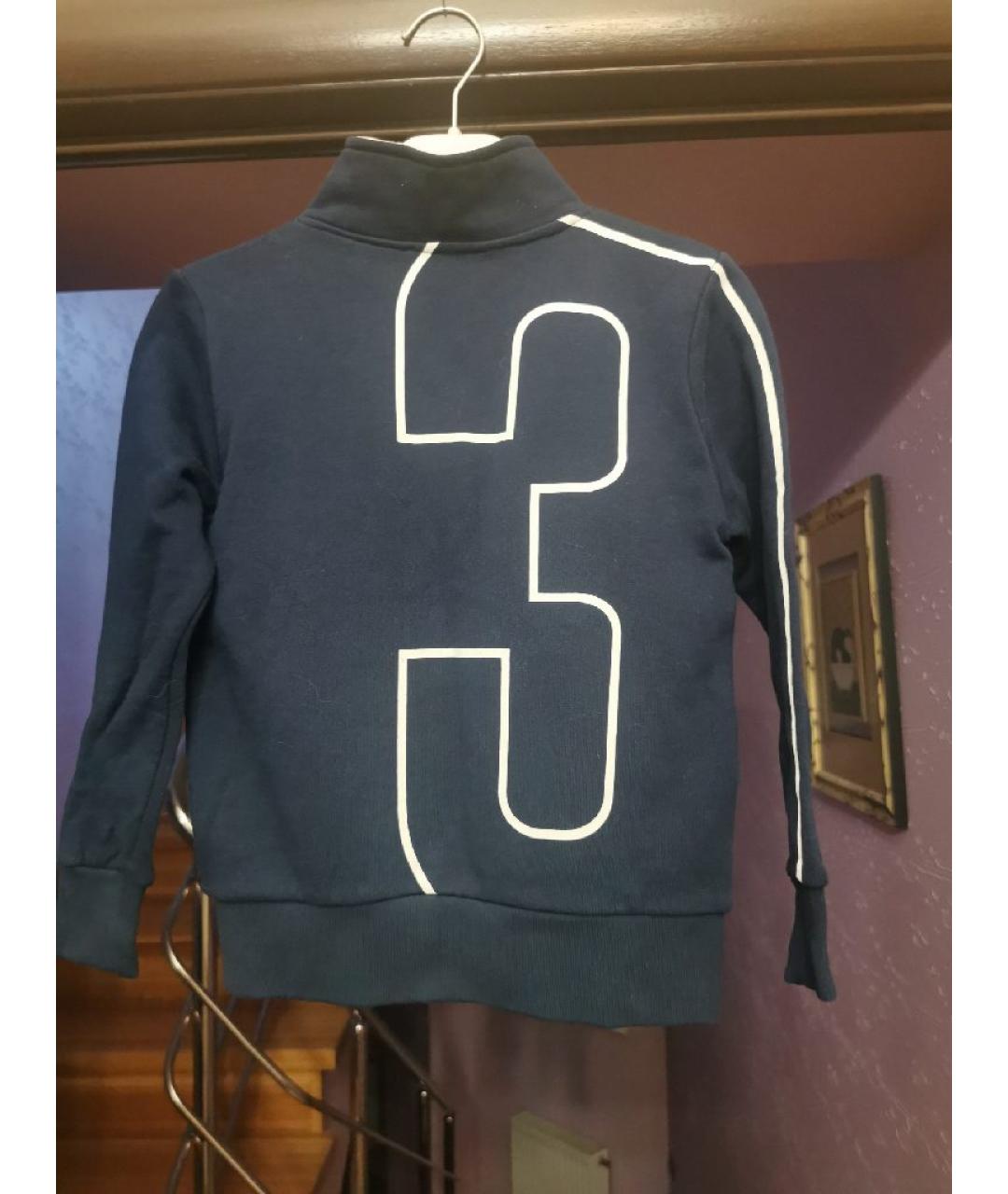 BIKKEMBERGS Темно-синий хлопковый жакет / жилет, фото 2